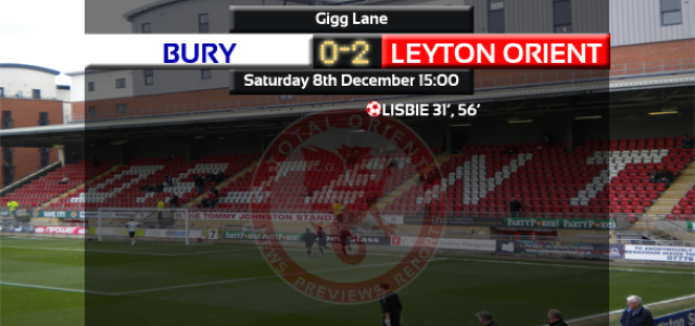 The O’s Beat Bury to Make it 8 Wins in a Row – Bury 0 Leyton Orient 2