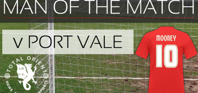 Man Of The Match v Port Vale: David Mooney