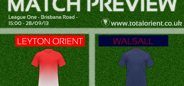 Match Preview: Leyton Orient v Walsall