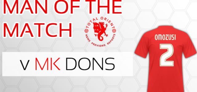 Man Of The Match v MK Dons: Elliot Omozusi