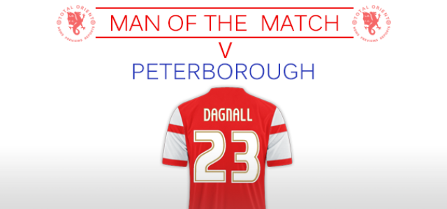 Man of the Match v Peterborough: Chris Dagnall