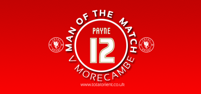 Man of the Match v Morecambe: Jack Payne