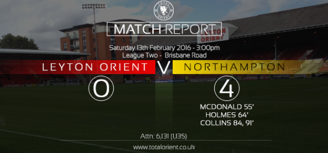 MATCH REPORT: Leyton Orient 0-4 Northampton Town – League Two