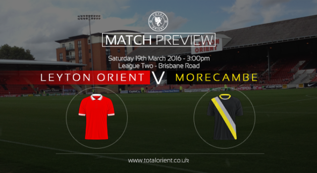 MATCH PREVIEW: Leyton Orient v Morecambe – League Two