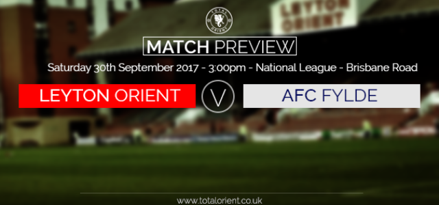 MATCH PREVIEW: Leyton Orient v AFC Fylde – National League