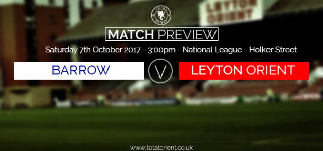 MATCH PREVIEW: Barrow v Leyton Orient – National League