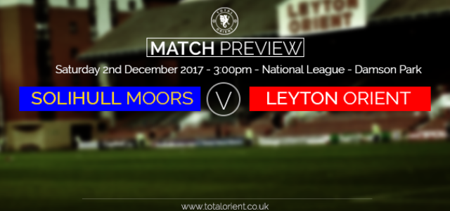 MATCH PREVIEW: Solihull Moors v Leyton Orient – National League