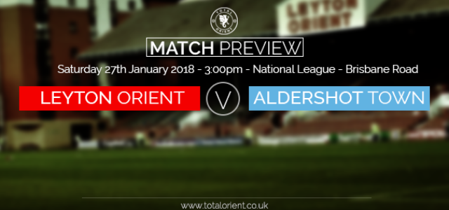 MATCH PREVIEW: Leyton Orient v Aldershot Town – National League